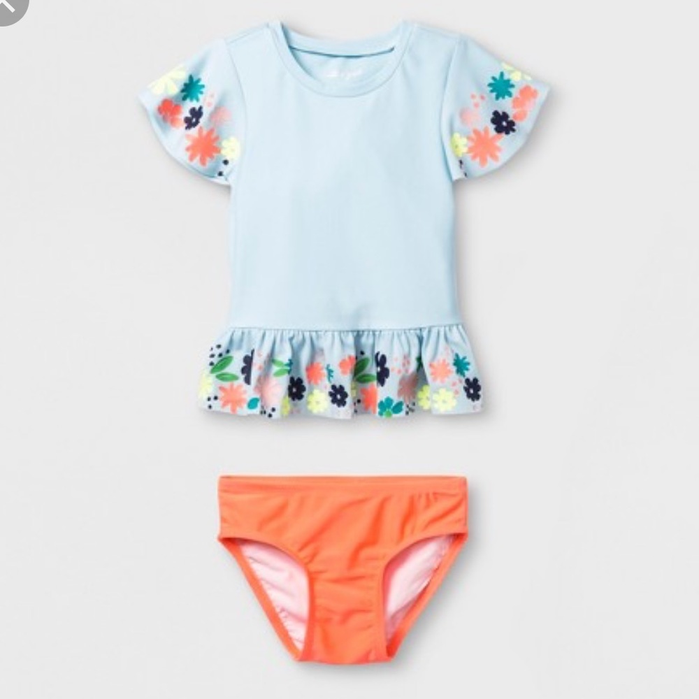 3T Two Piece swimsuit - Rash Guard